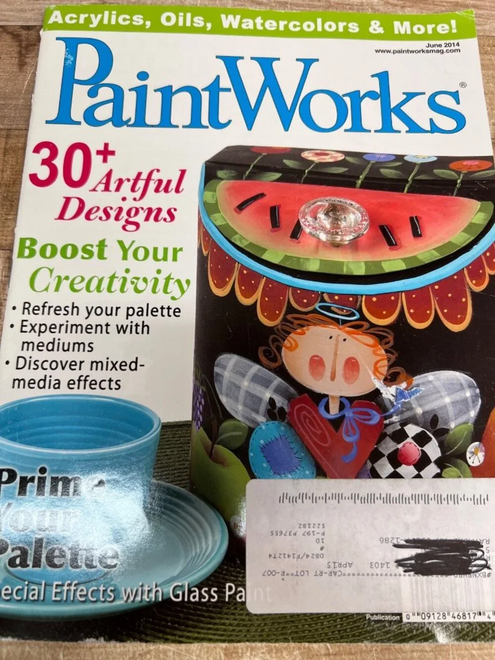 PaintWorks Magazine June 2014 Featuring 30+ Artful Designs For Acrylic & Waterco